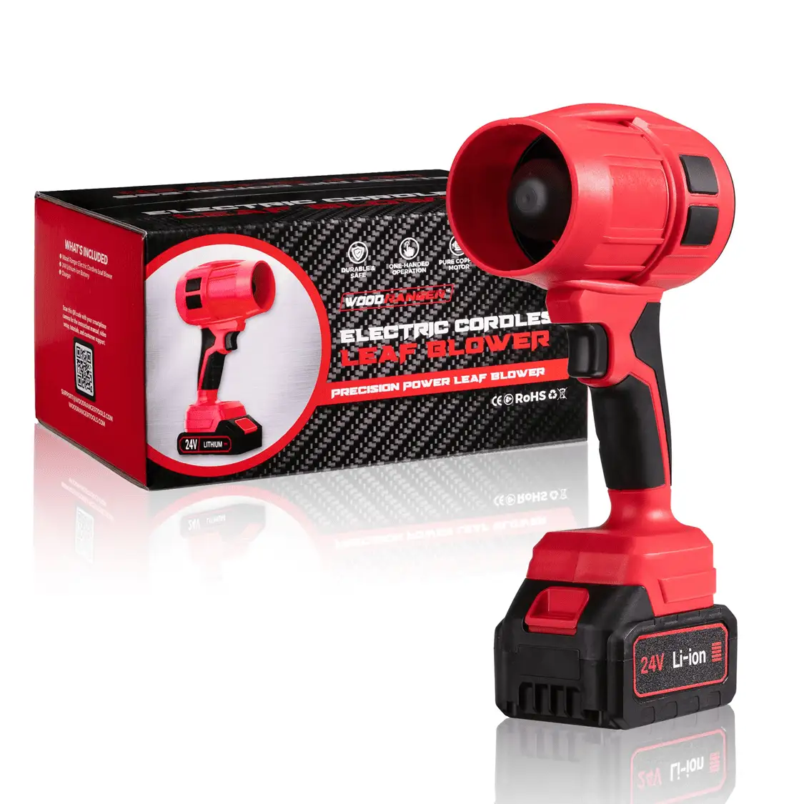 Wood Ranger cordless leaf blower for powerful yard cleanup