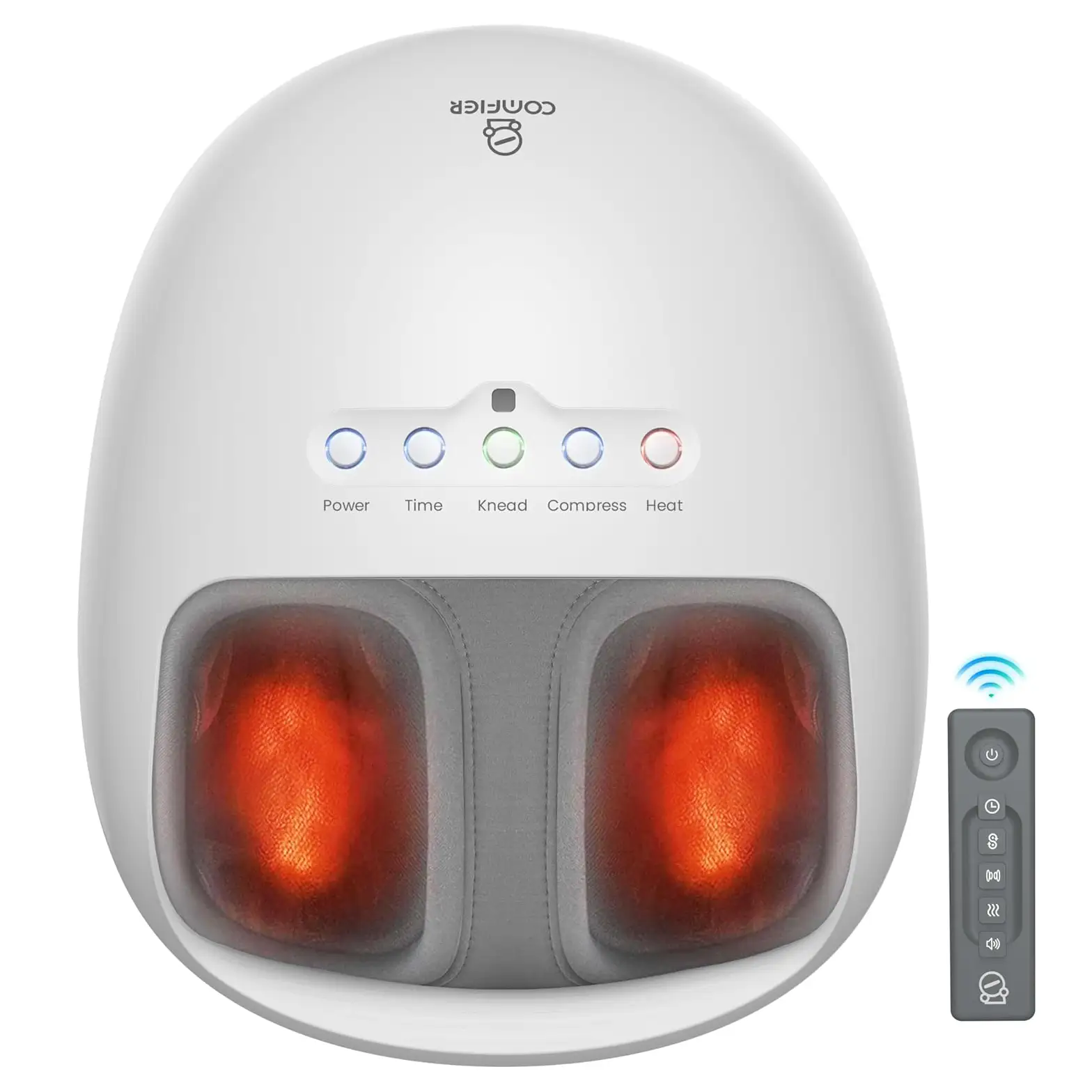 COMFIER shiatsu foot massager with heat and compression