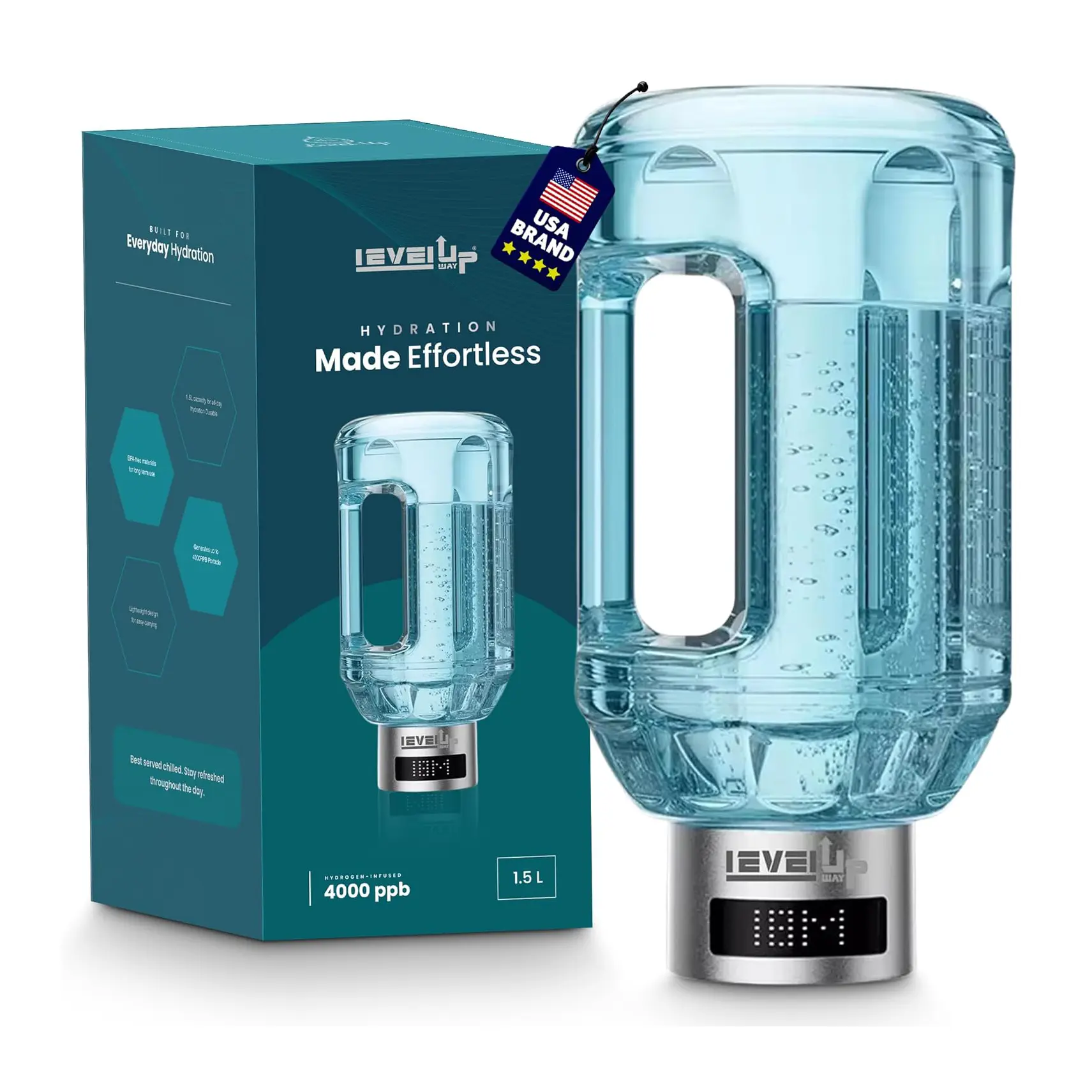 Level Up Way hydrogen water bottle (Amazon)